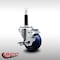 Service Caster 3'' SS Solid Poly Swivel 3/4'' Expanding Stem Caster with Brake SCC-SSEX20S314-SPUS-TLB-34 - alternate 4